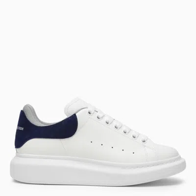 Alexander Mcqueen And Blue Navy Oversized Sneakers In White
