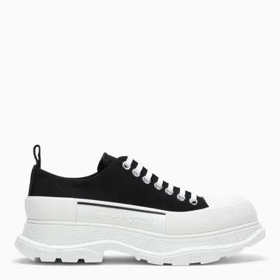 Alexander Mcqueen Black/white Tread Slick Shoes