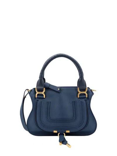 Chloé Marcie Small Handbag In Blue