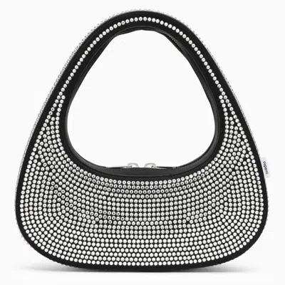 Coperni Swipe Bag With Crystals In In Black