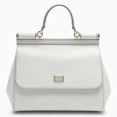 Dolce & Gabbana Dolce&gabbana Sicily Medium Handbag In White