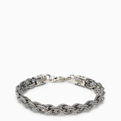 Emanuele Bicocchi Celtic Plait Bracelet In Sterling In Metal