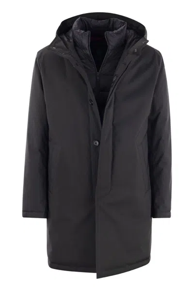 Fay Morning Down - Padded Coat In Navy Blue