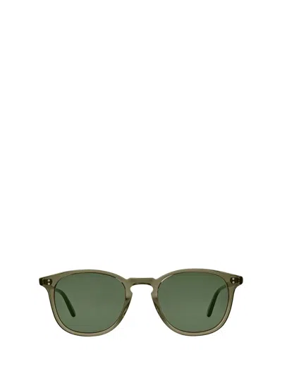 Garrett Leight Sunglasses In Bio Deep Olive/semi-flat Pure G15