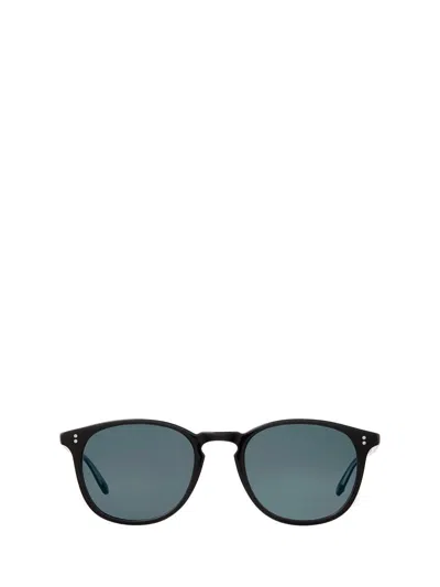 Garrett Leight Sunglasses In Black/semi-flat Pure Blue Smoke