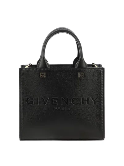 Givenchy "mini G Tote" Handbag In Black