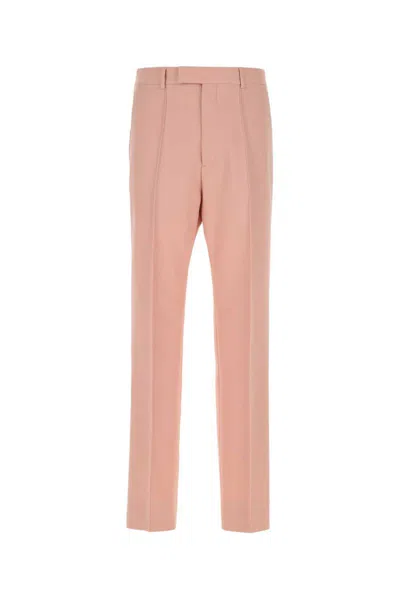 Gucci Straight Leg Tailored Pants In Pink