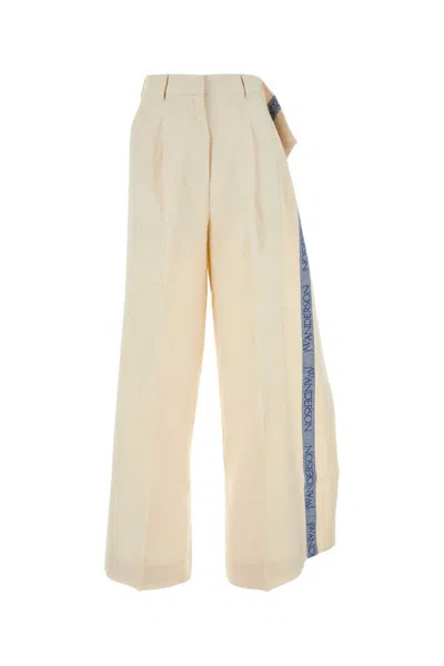 Jw Anderson Trousers In White
