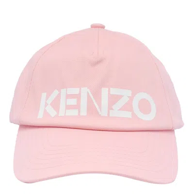 Kenzo Logo Baseball Cap In Nude & Neutrals