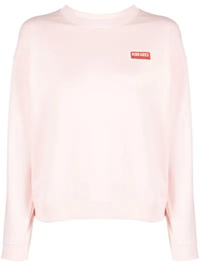 Kenzo Paris Cotton Sweatshirt In Pink