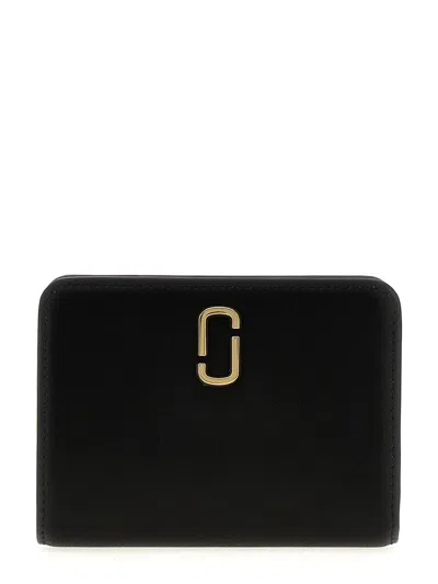Marc Jacobs The J Marc Mini Compact Wallet In Black