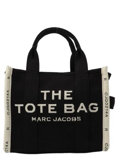 Marc Jacobs Traveler Tote Mini Shopping Bag In White/black