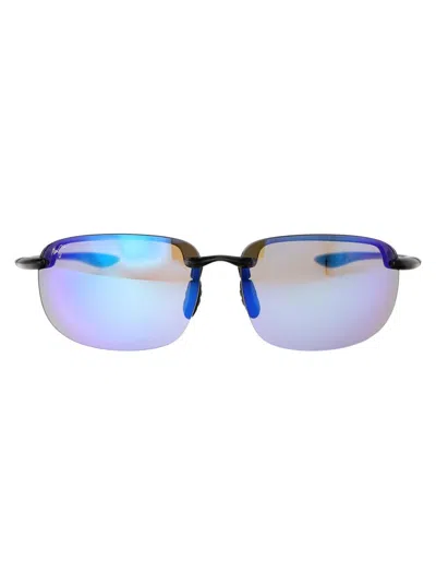 Maui Jim Sunglasses In 14a Blue Hawaii Translucent Grey