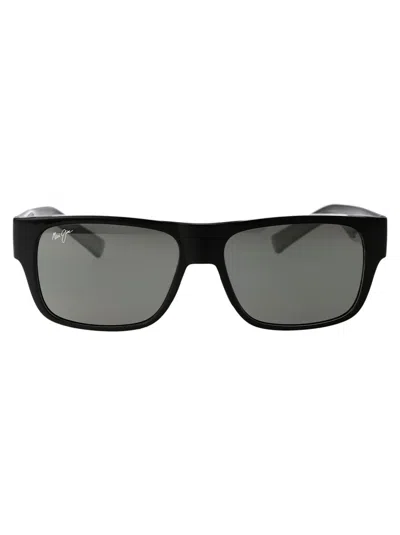Maui Jim Sunglasses In 02 Grey Black Gloss