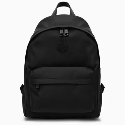 Moncler Nylon Backpack With Logo In Black