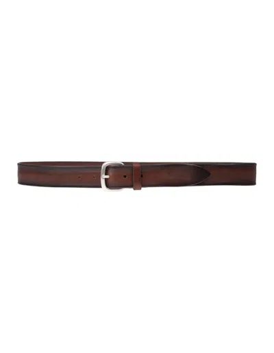 Orciani Bull Soft Belt In Leather In Brown