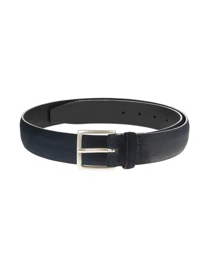 Orciani Night 3.5cm Suede Cloudy Belt In Blue