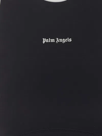 Palm Angels T-shirts And Polos In Blackwhite