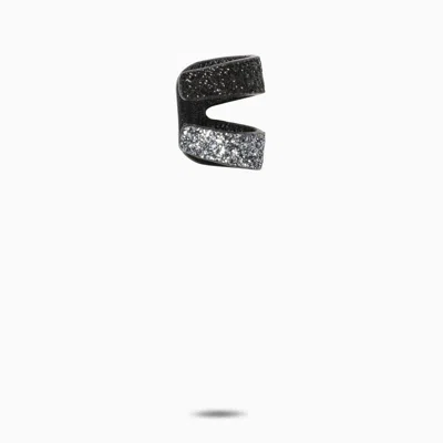 So-le Studio Black/silver Glitter Earrings In Grey