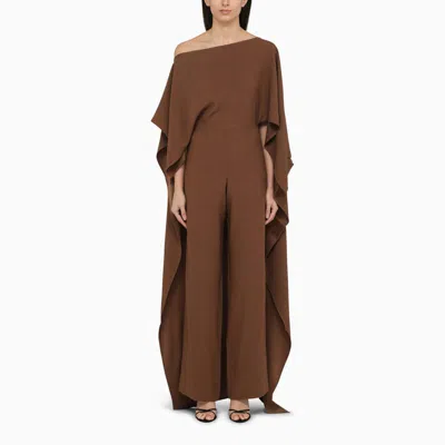 Taller Marmo Jerry Wide-leg Suit In Brown