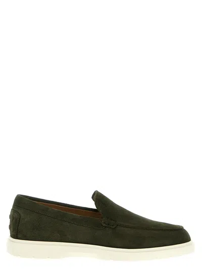 Tod's 'pantofola' Loafers In Green