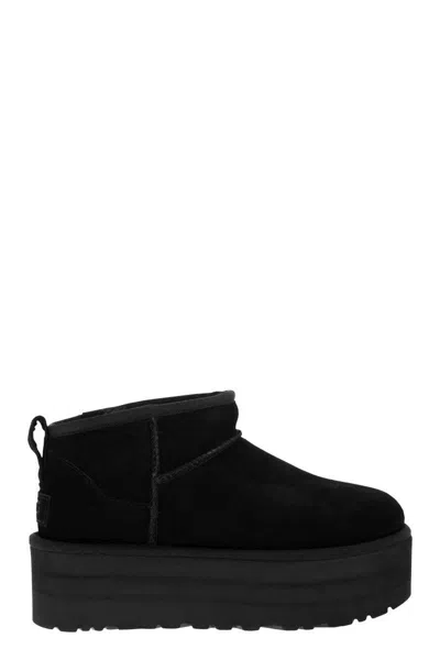 Ugg Ultra Mini Classic - Boots With Plateau In Black