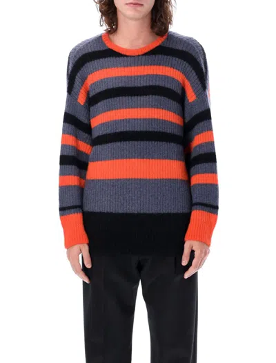 Undercover Stripes Knit In Blue/grey