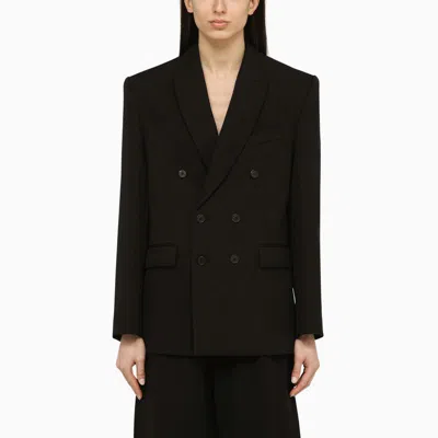 Wardrobe.nyc Double-breasted Jacket In In Black