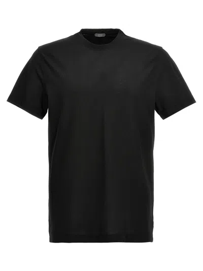 Zanone 'ice Cotton' T-shirt In Black