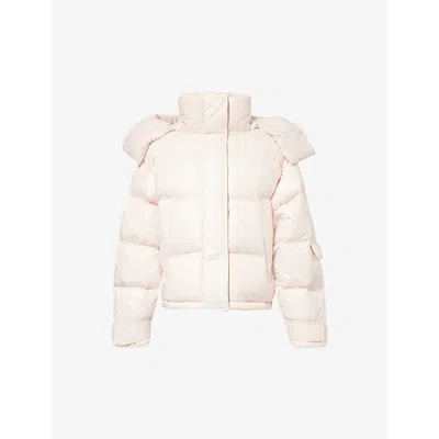 Holzweiler Steilia Down-filled Cropped Puffer Jacket In Pink