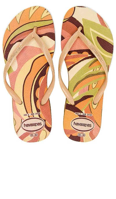 Havaianas Slim Sandal In Orange