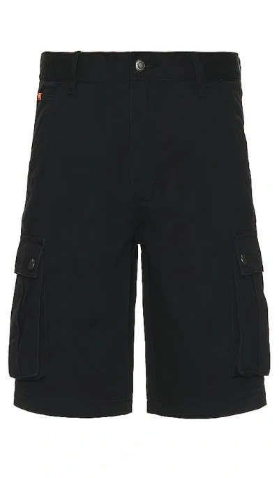 Deus Ex Machina Records Cargo Short In Black