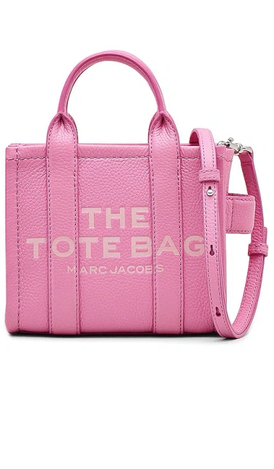 Marc Jacobs The Leather Mini Tote In Pink