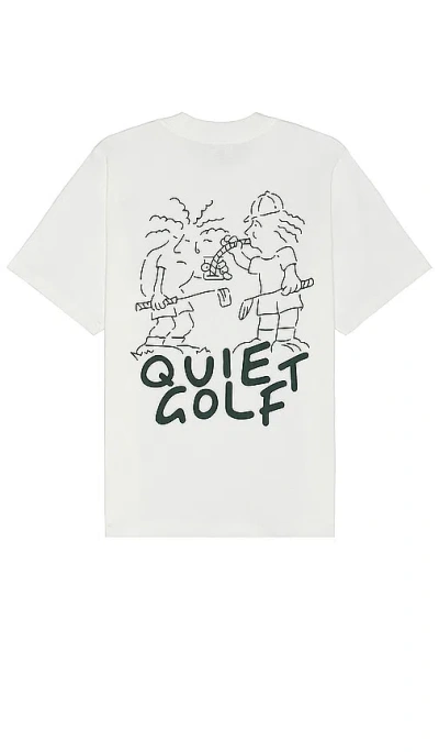 Quiet Golf Brothers T-shirt In White