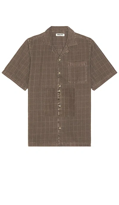 Rolla's Tile Cord Bowler Shirt In Brown