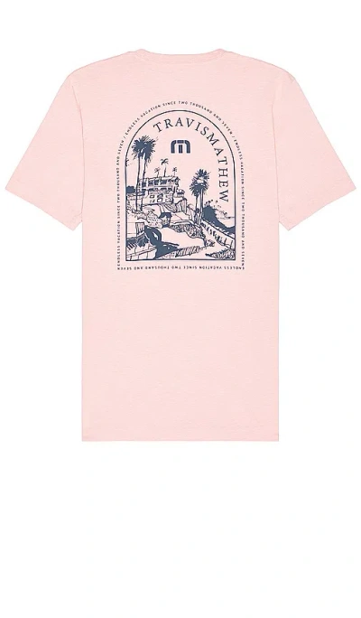 Travismathew Uncharted Waters T-shirt In Coral