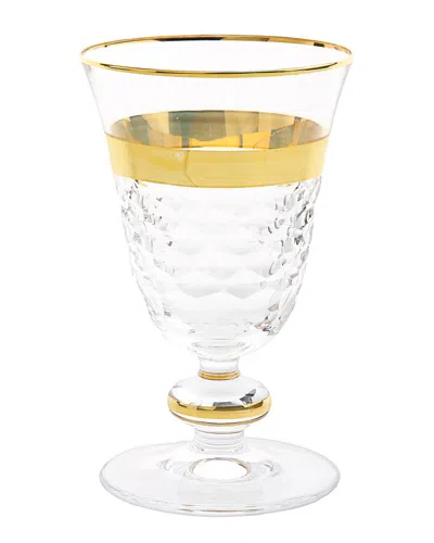 Alice Pazkus Set Of 6 Short Stem Glasses In Gold