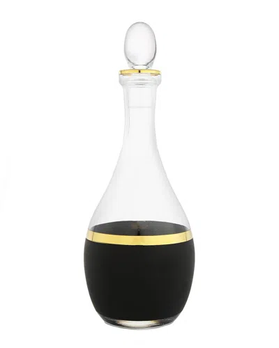 Alice Pazkus Glass Decanter In Black