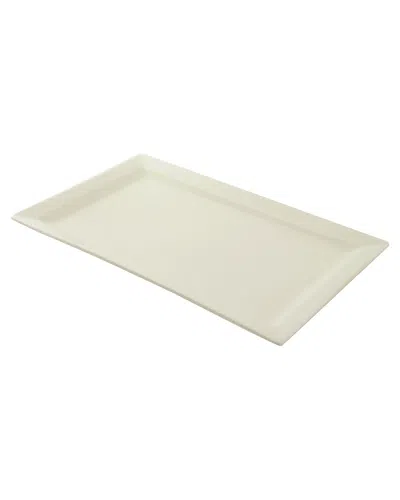 Ten Strawberry Street White Set Of Three 17in X 11in Platters