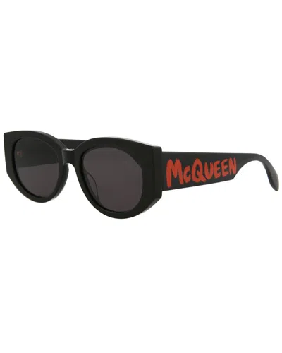 Alexander Mcqueen Women's Am0330s 54mm Sunglasses In Black