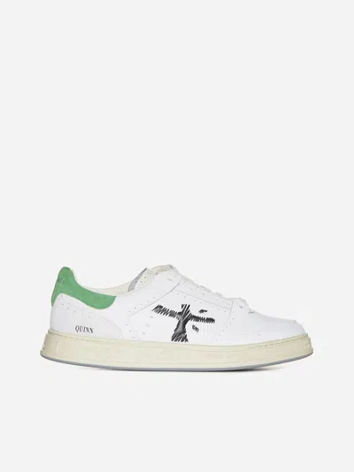 Premiata Trainers In White,green