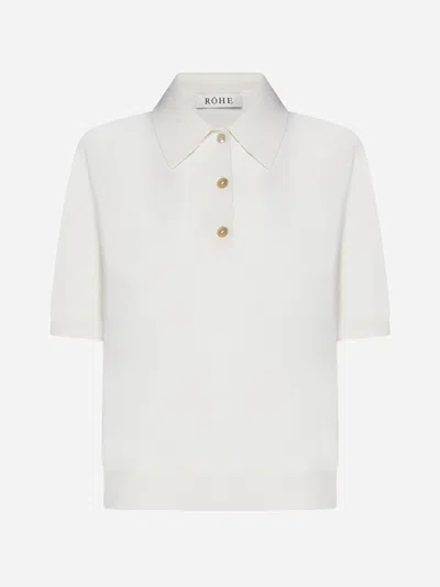 Rohe Polo Shirt In Cream