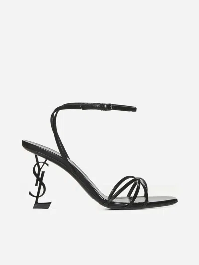 Saint Laurent Opyum Sandal In Black