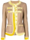 GIVENCHY CONTRASTING TRIM JACKET,17A303912612197920