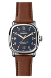 SHINOLA THE GUARDIAN LEATHER STRAP WATCH, 36MM,S0120029579