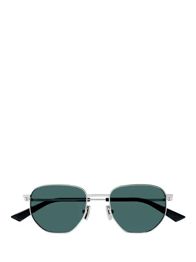 Bottega Veneta Eyewear Split Panthos Sunglasses In Silver