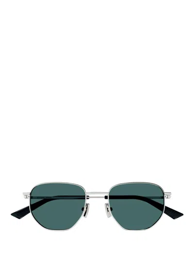 Bottega Veneta Split Panthos Sunglasses In Silver