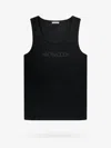 Moncler Black Embroidered Tank Top