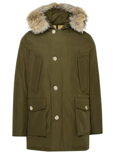 Woolrich Arctic Hooded Parka In Dag Dark Green