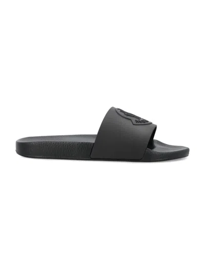 Moncler Basile Slides Shoes In Black